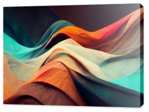 4K Abstract wallpaper colorful design, shapes and textures, colored background, teal and orange colores.