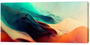 4K Abstract wallpaper colorful design, shapes and textures, colored background, teal and orange colores.