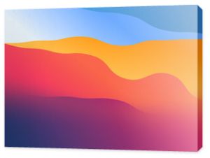 wallpaper from wavy shapes filled colorful gradient