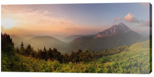 Roszutec peak in sunset - Slovakia mountain Fatra