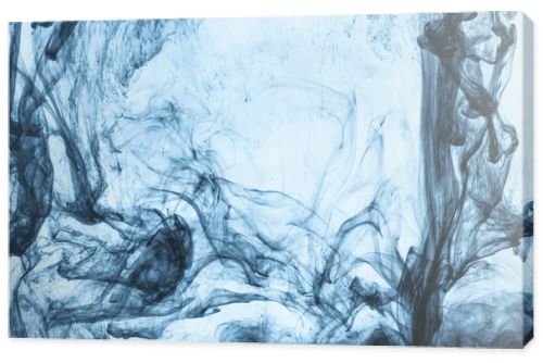 background with swirls of blue paint in water