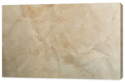 top view of crumpled vintage beige paper texture with copy space