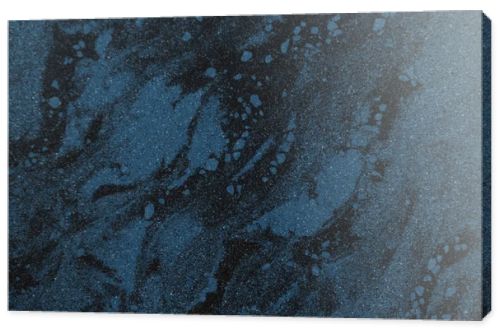 close-up view of black and blue marble textured background      