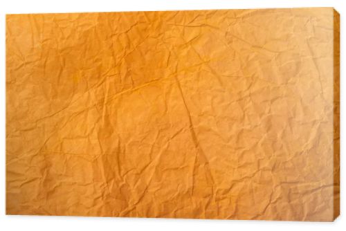 orange blank crumpled page with copy space