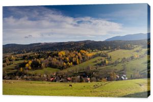 Jesień na Magurze Spiskiej nad Osturnią na Słowacji
