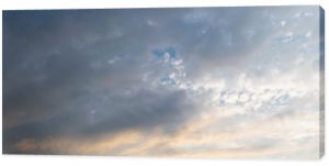 Dramatic view on the sky with clouds