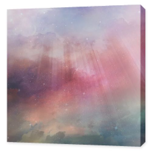 Colorful starry sky background