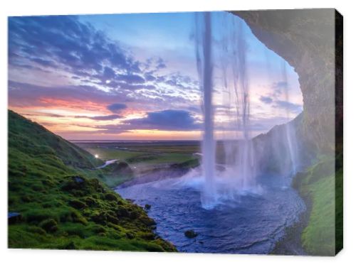 Seljalandfoss waterfall.