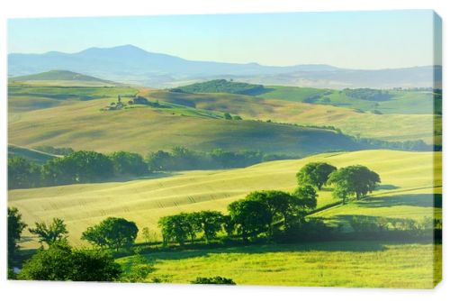 Tuscany green hills in Italy