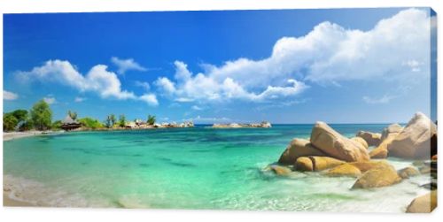 Tropical paradise - Seychelles islands, panoramic view