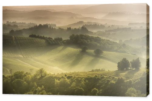 tuscan hills around San Gimignano