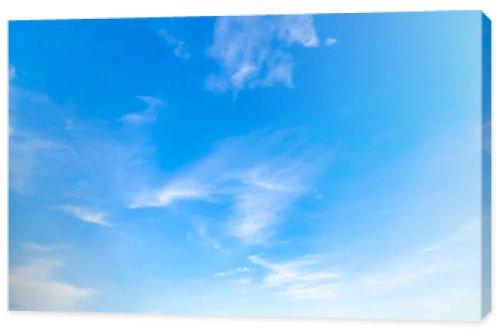 White clouds, blue sky after rain to refresh the eye.