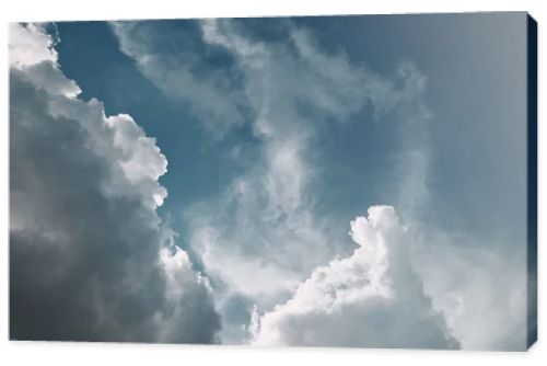 full frame image of blue cloudy sky background