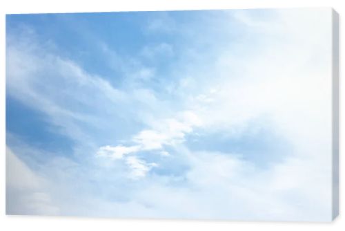 blue sky with clouds in summertime 