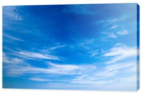 blue sky background with tiny clouds