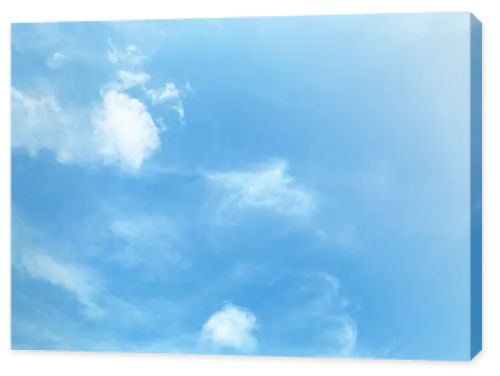 Beautiful clouds during spring time in a Sunny day. Blue sky and white fluffy clouds.