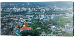 Beautiful view of the city of Nakhon Sawan Province, Thailand