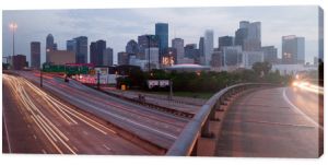 Houston Texas Downtown City Skyline Urban Landscape Highway Over