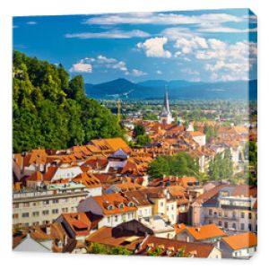 City of Ljubljana panoramic view