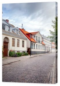 Lund małe stare miasto w Szwecji Skandynawska architektura krajobrazu miasta