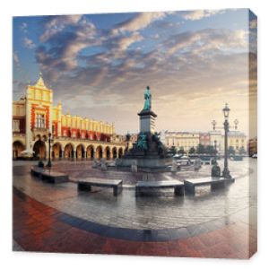 Krakow Market Square, Poland - panorama