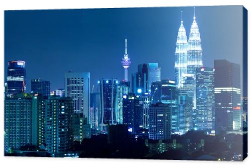 Kuala Lumpur skyline at night