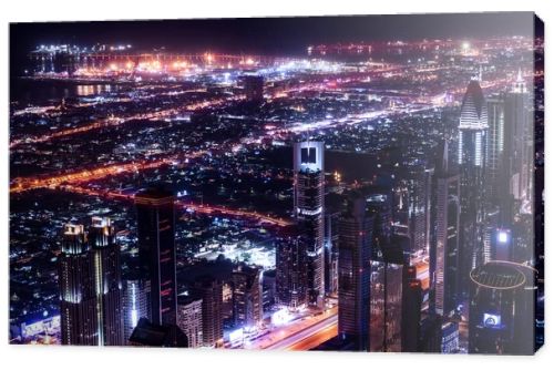 Dubai city at night