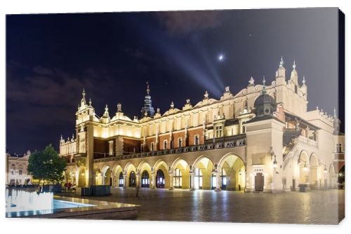 Sukiennice on The Main Market Square in Krakow, Poland 