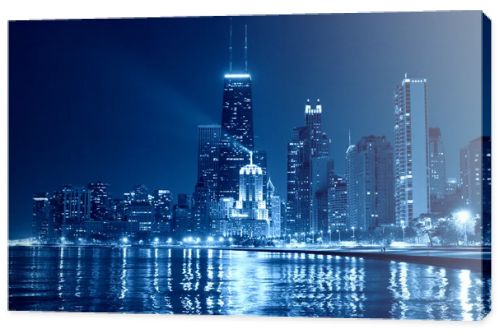 Chicago Skyline at Night