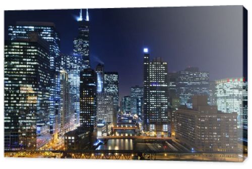 Chicago at night.