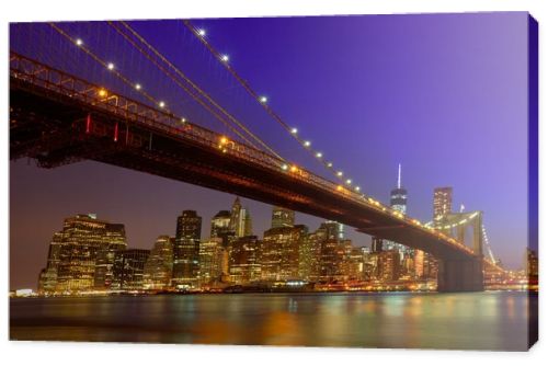 Brooklyn Bridge sunset New York Manhattan