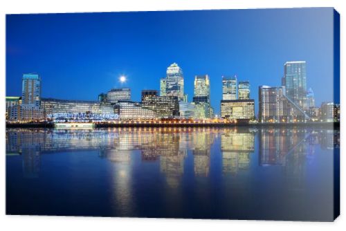 London Docklands at night
