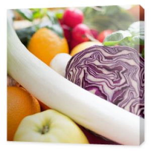 warzywa i owoce zdrowej diety i racjonalne odżywianie