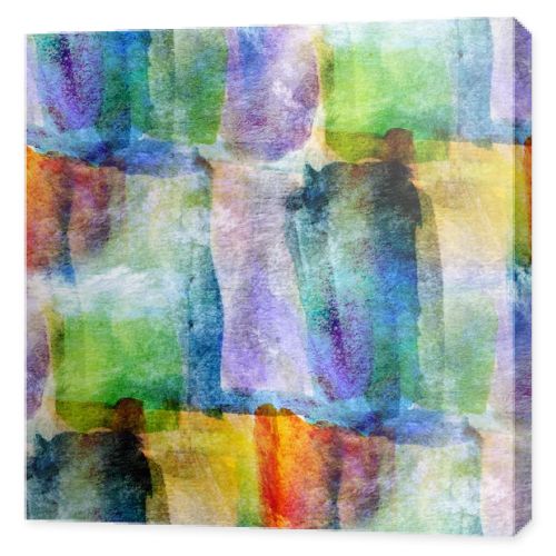 Wallpaper green, blue, yellow abstract seamless watercolor art h