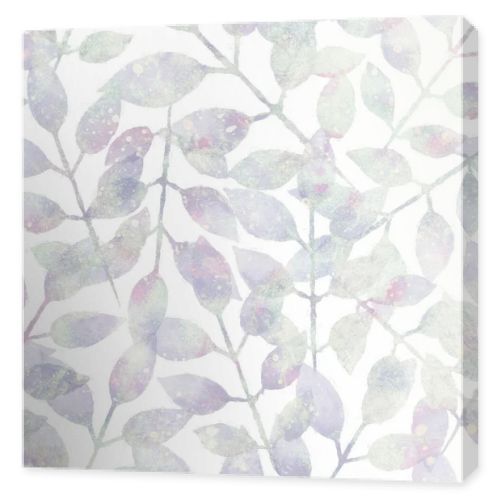 Seamless pattern. Floral ornament. Raster illustration. Light grunge retro background with flowers for design. Printing on fabric or paper.