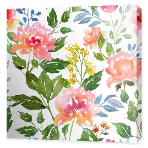 watercolor floral pattern