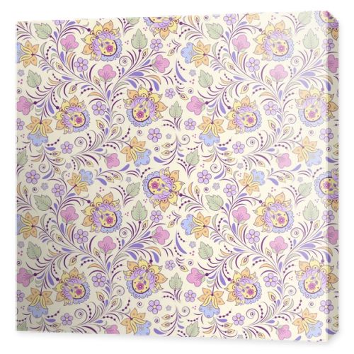 seamless pattern with abstract flowers.