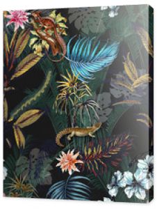 Seamless floral background scarf art abstract design textile. seamless beautiful artistic bright tropical pattern with exotic forest. Colorful Fabric Flower pattern. Beautiful vintage Floral