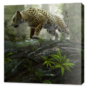 jaguar na polowaniu 3d CG