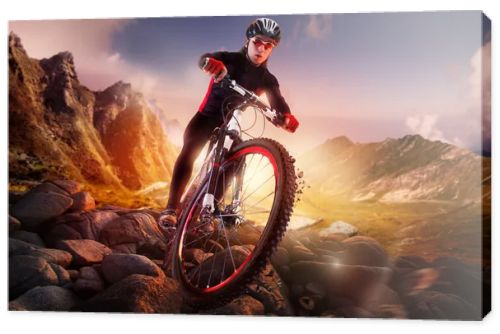 Mountain Bike cyclist riding