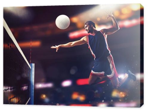 Volleyball player jumping 