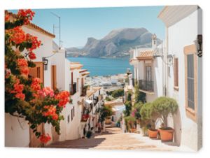 Altea old town with narrow streets