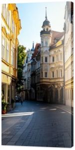 An early morning walk through the quiet streets of Old Town, with the city just waking up as the sun rises over the historic buildings