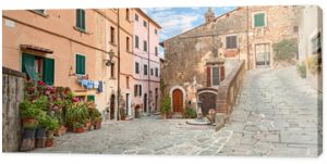 old town Castagneto Carducci, Tuscany, Italy