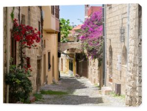 Street in the old town of Rhodes, Greece