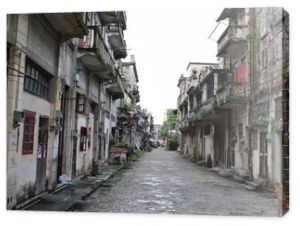 Chikan old town and vintage street view in Kaiping, south china old village