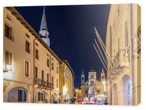 PORDENONE, ITALY - 21 JANUARY, 2019: Scenic view of old city architecture in Italy