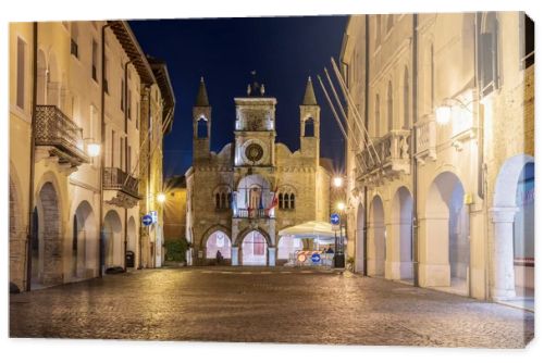 PORDENONE, ITALY - 21 JANUARY, 2019: Scenic view of old city architecture in Italy