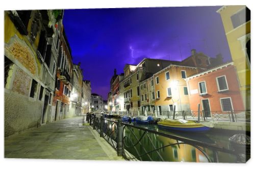 Dramatic thunderstorm in Venice