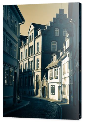 narrow street in Erfurt, Germany